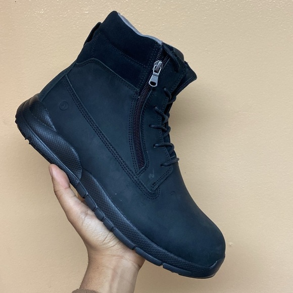 Anodyne NO. 90 Men’s Trail Worker Boots “Oil Black” Size 11 Extra Wide main image 4